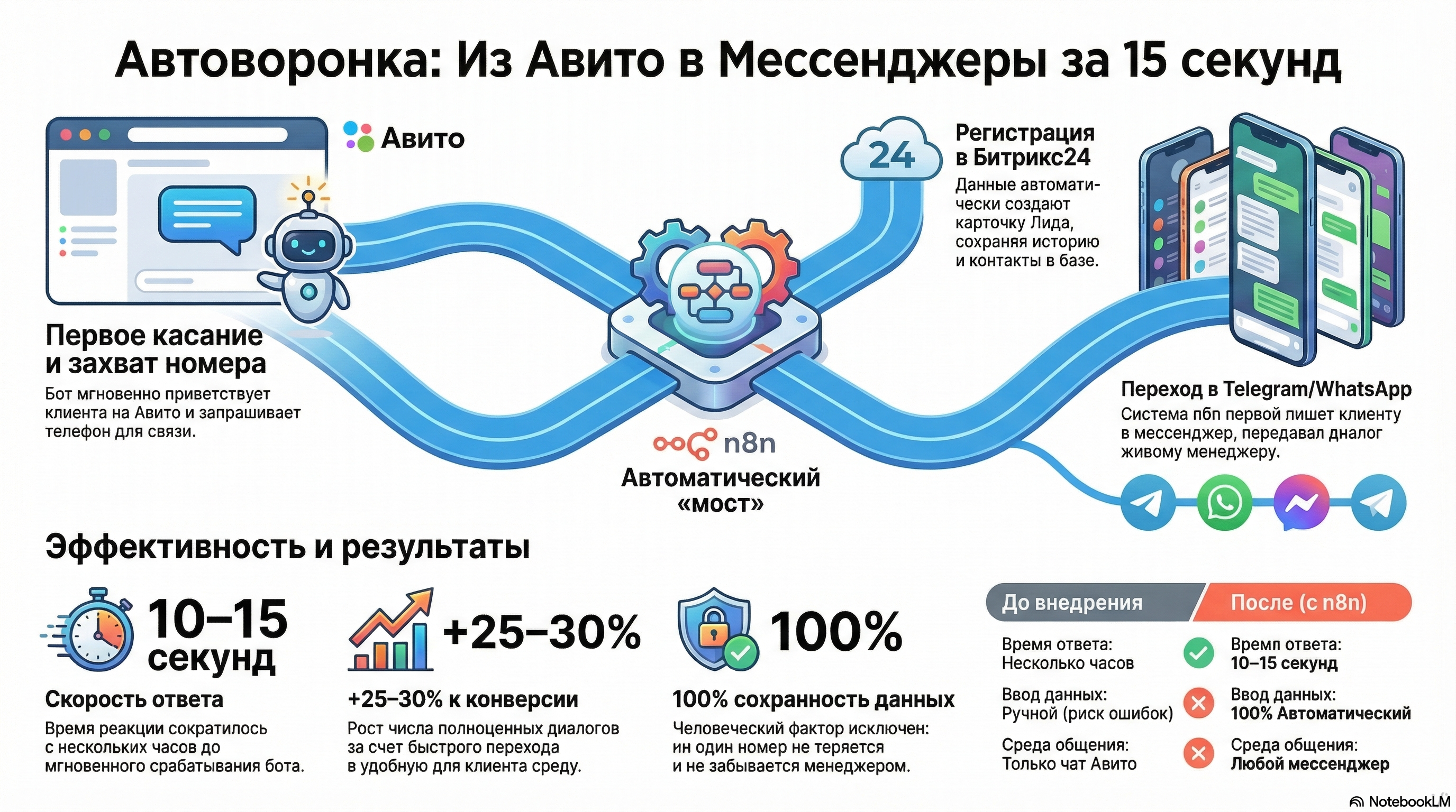 Avito → Битрикс → n8n